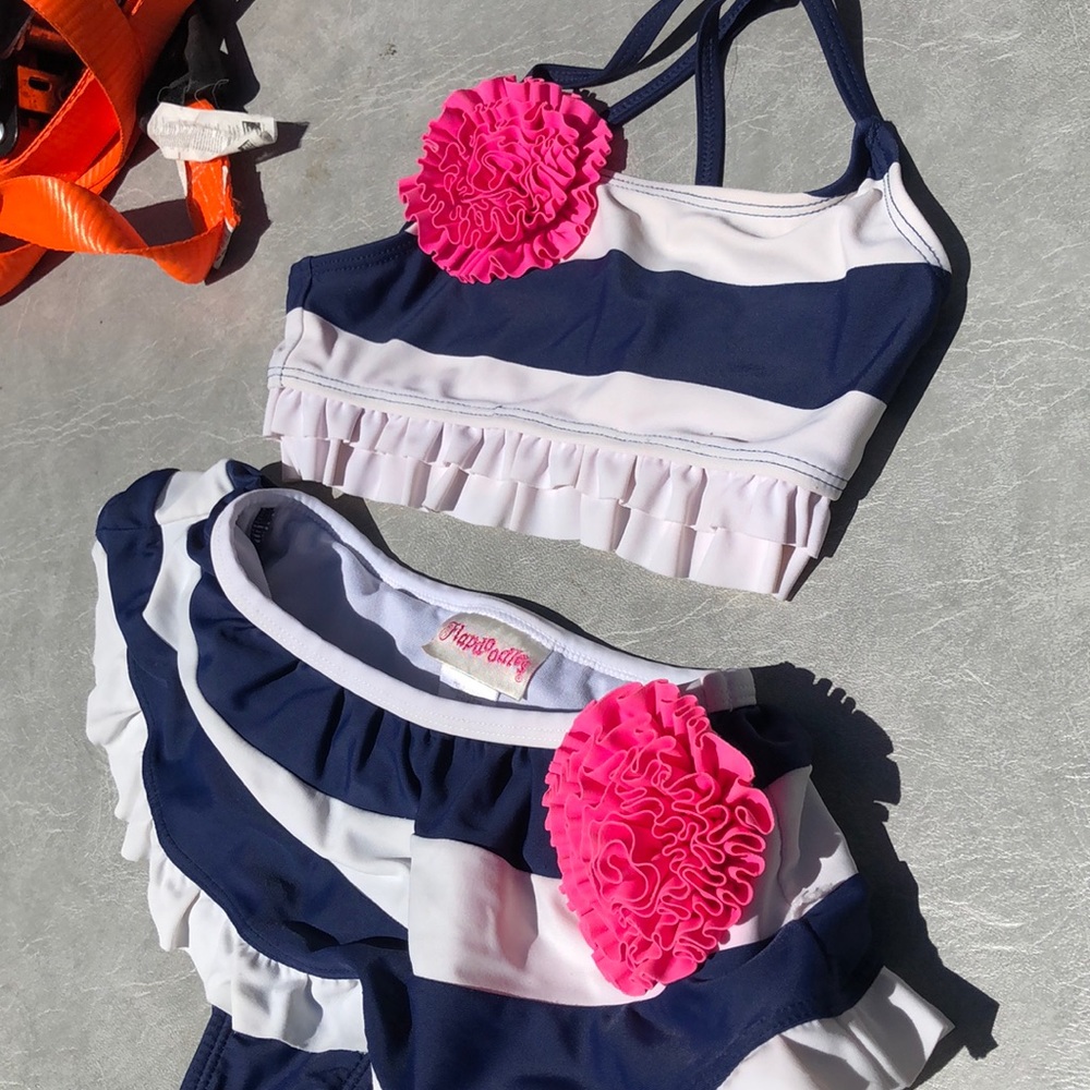 Striped swimsuit